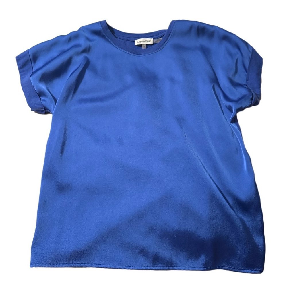 Calvin Klein Royal Blue Short Sleeve Top – Women’s Small
